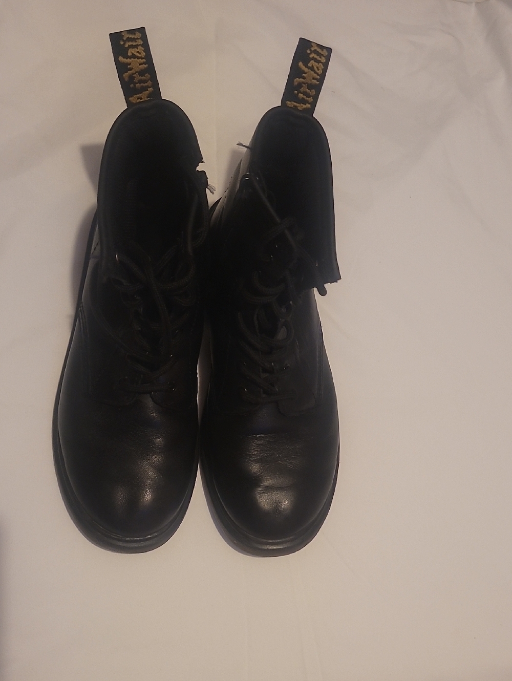 Dr. Martens Black Leather Lace-Up Ankle Boots